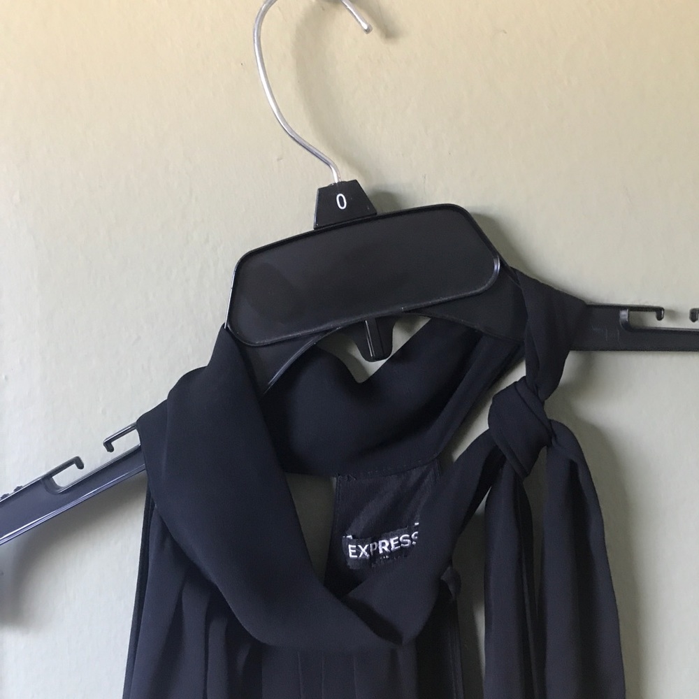 Express Black Women’s Tie neck Sleeveless Dress size 0 - Picture 10 of 10